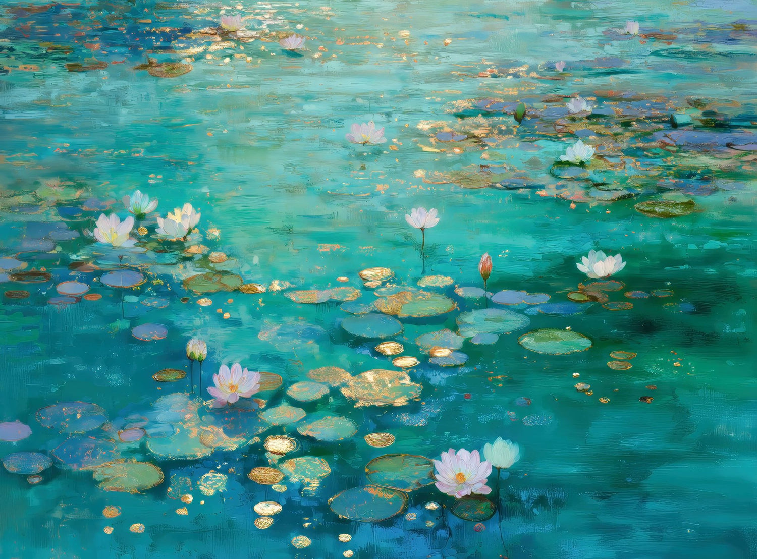 Quiet Gold on Blue Water