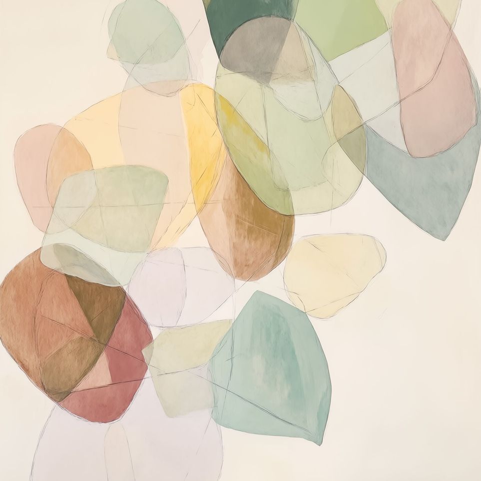 Layered Forms on Paper