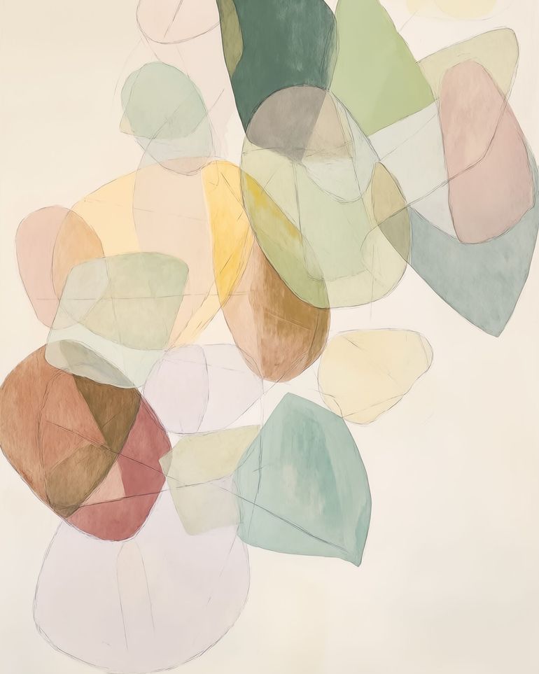 Layered Forms on Paper 