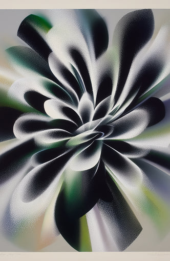 Speckled bloom in motion