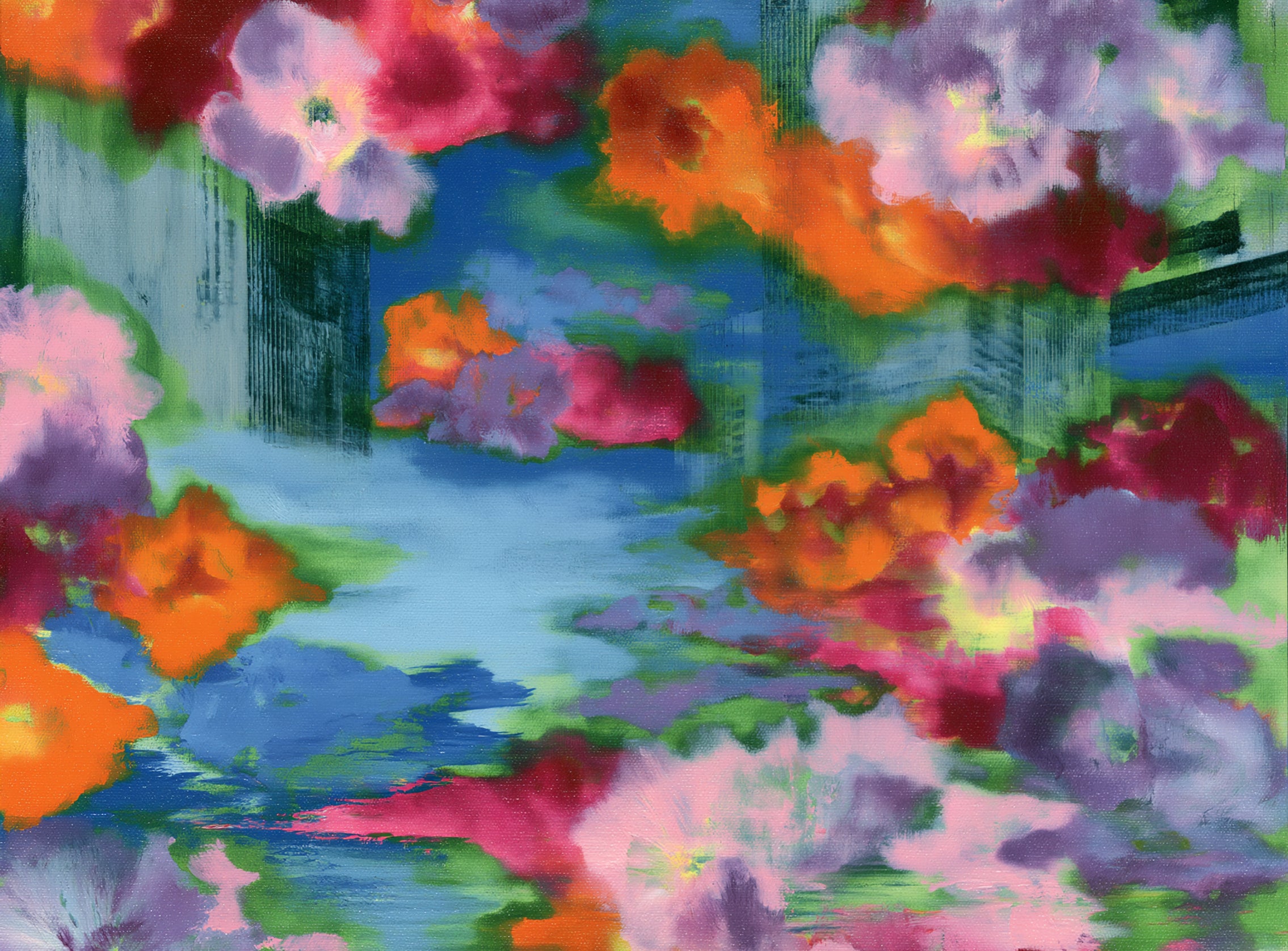 Bridges in the flower haze