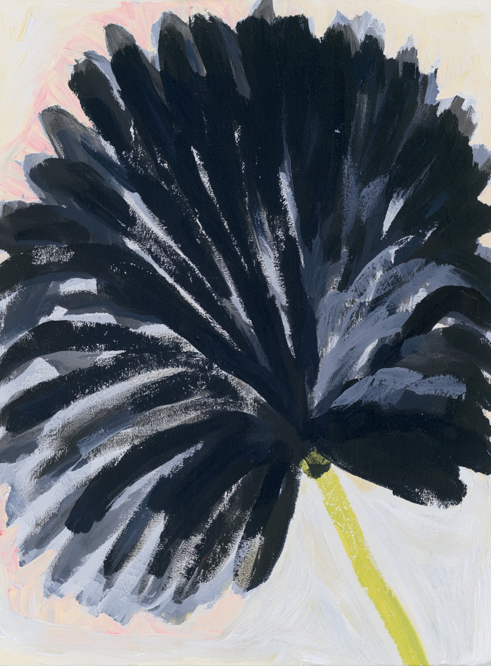 Black petals in pale light
