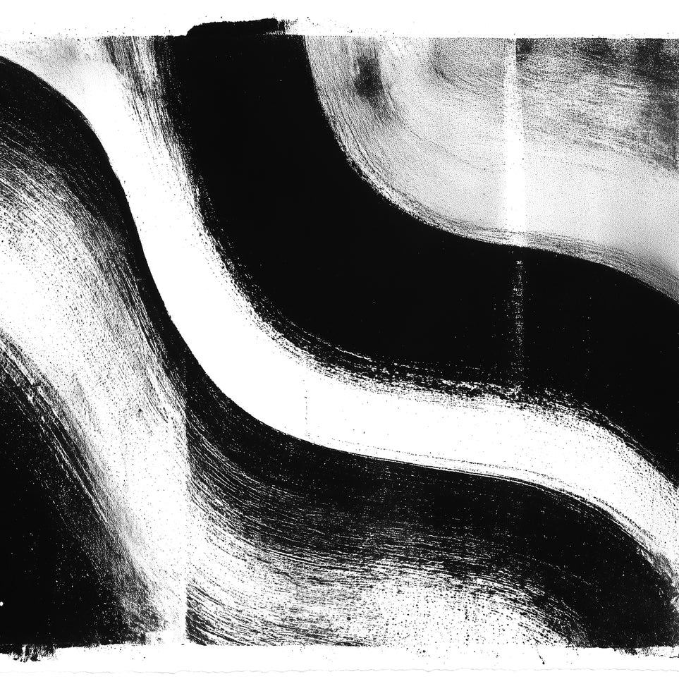 White cut through black