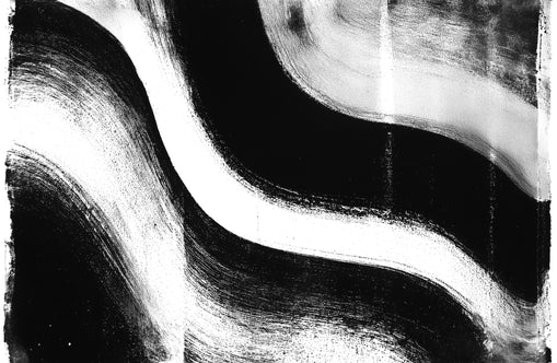 White cut through black