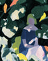 Figure in garden shadows
