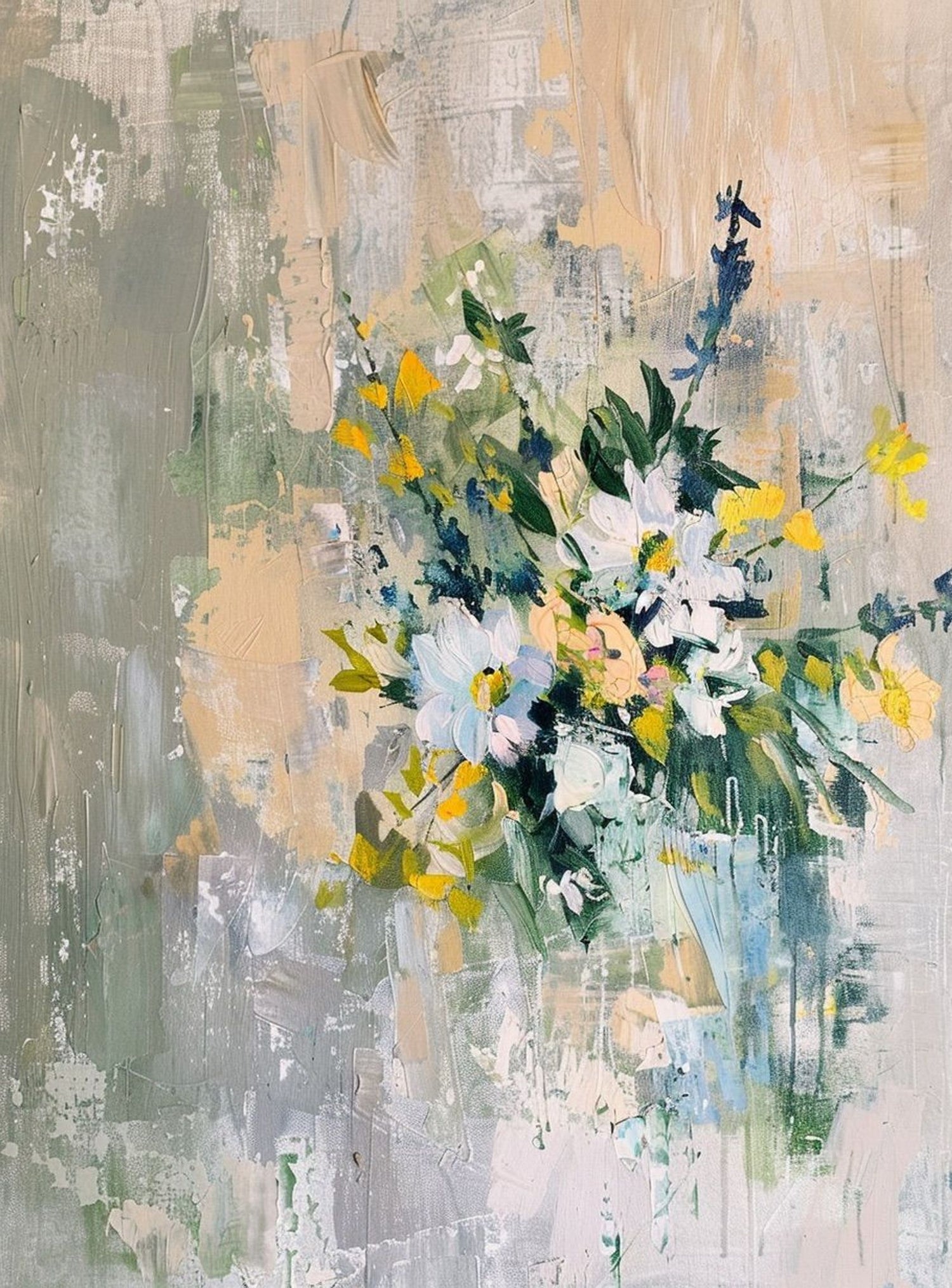 Flowers finding their way out