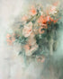 Pale flowers within the mist