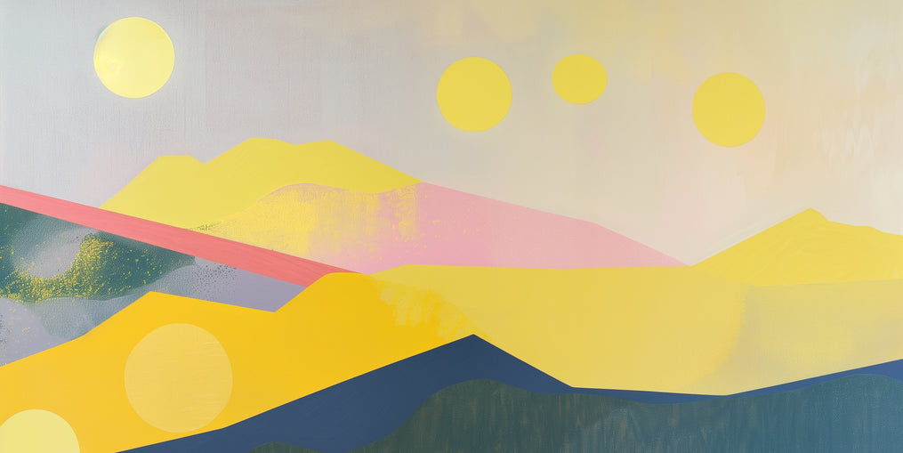 Many suns above the hills