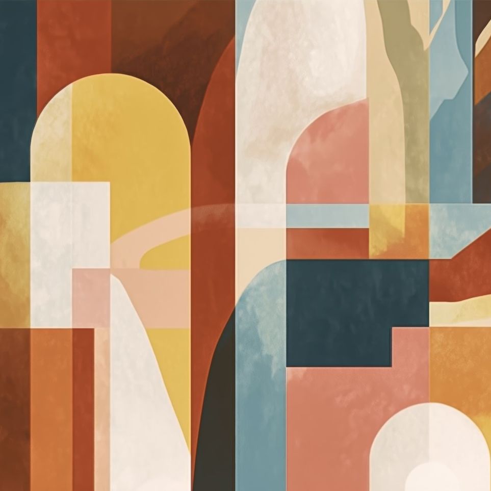 Ochre and Teal Held Apart