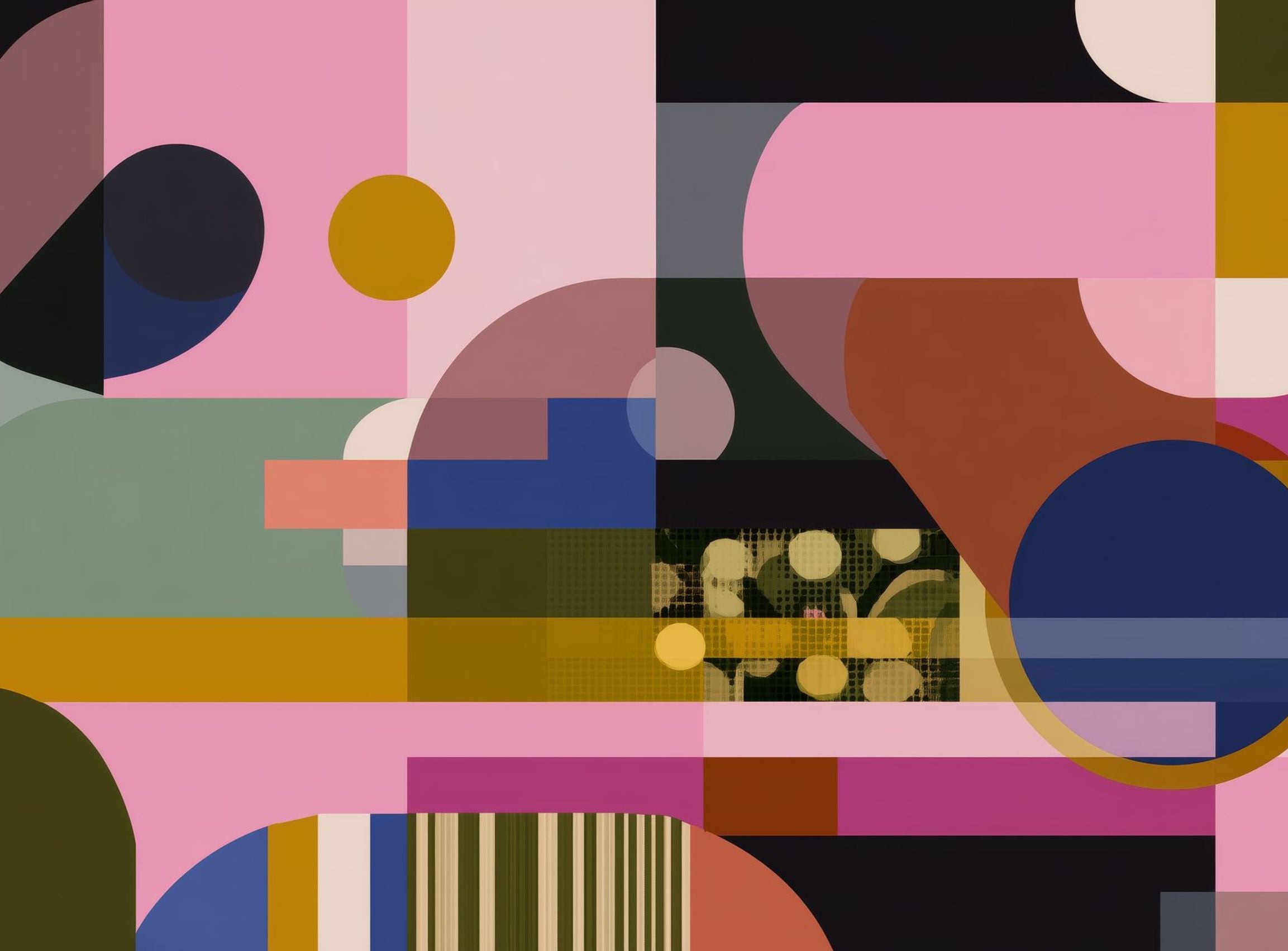 Shapes Jostling for Space 