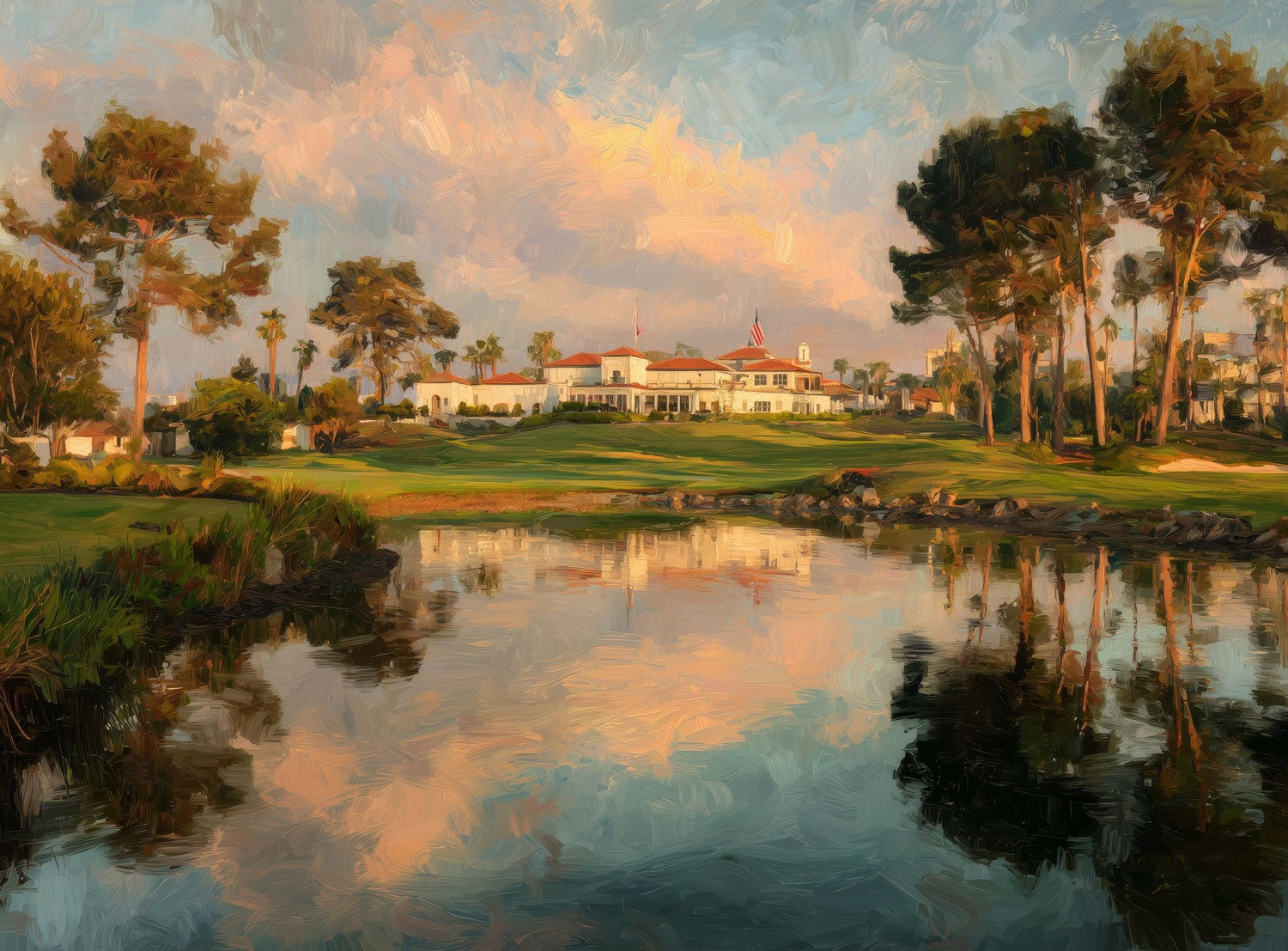 Afternoon Light on the Clubhouse