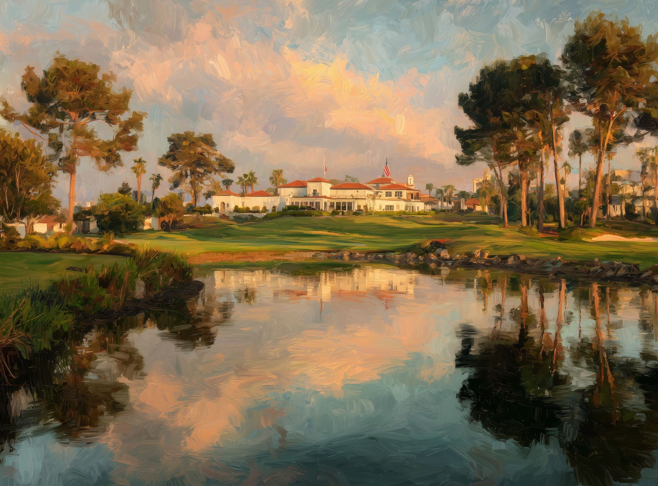 Afternoon Light on the Clubhouse