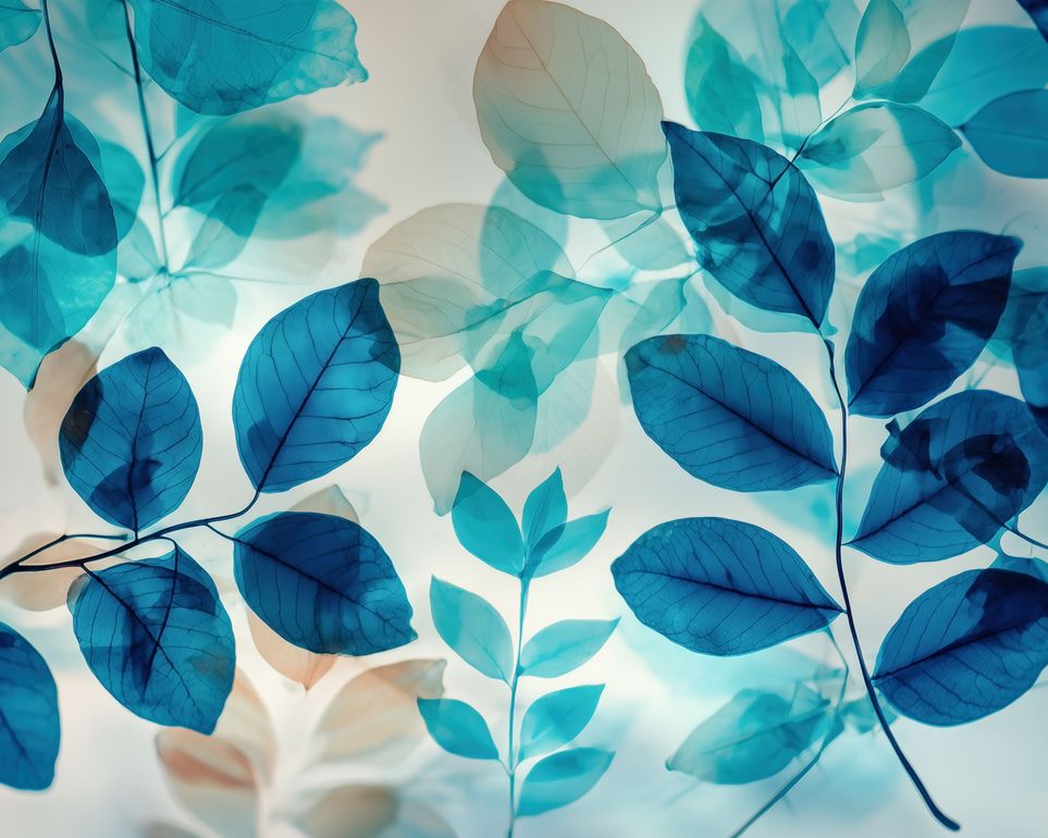 Light Passing Through Blue Veins 