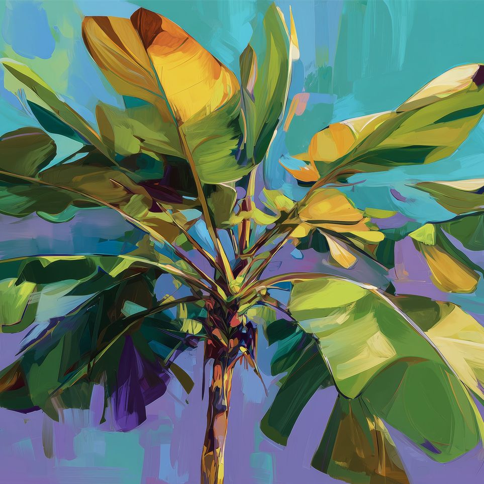 Painted Palm Tree