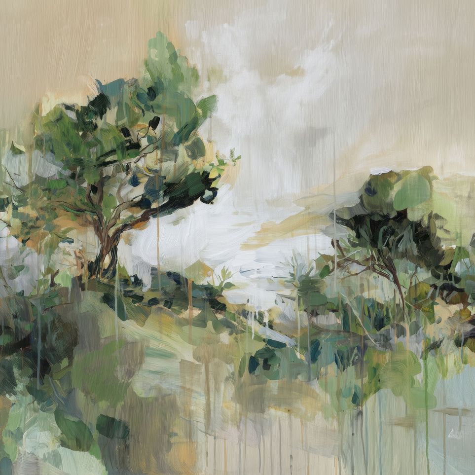 Tree Canopies in Pale Light