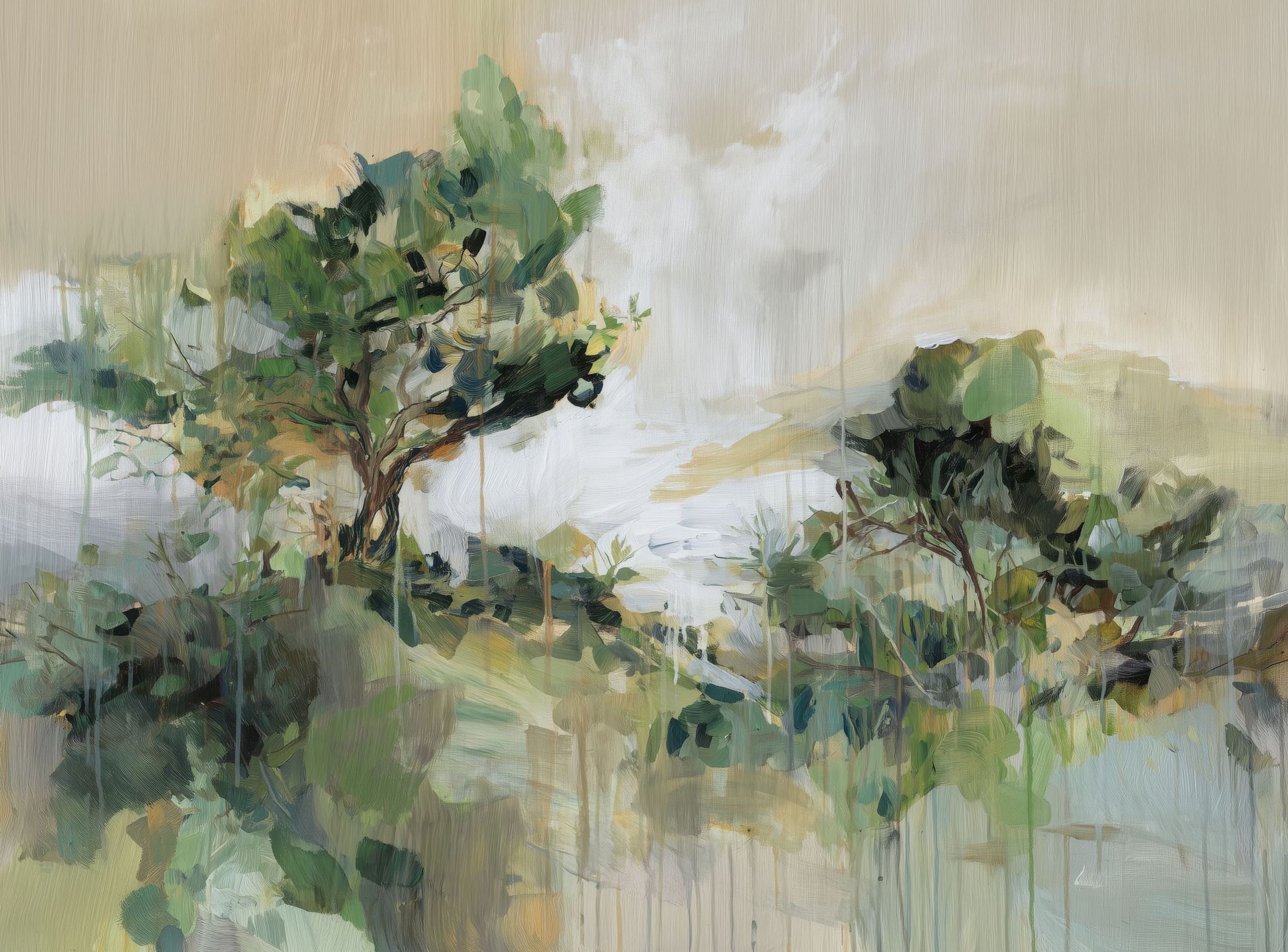 Tree Canopies in Pale Light