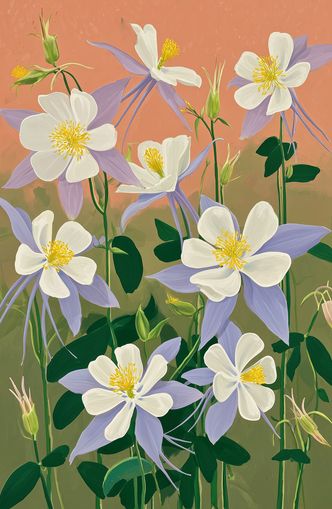 Evening Color in the Flowers