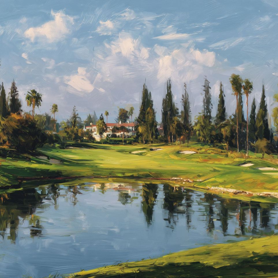 Still Water in Front of the Green