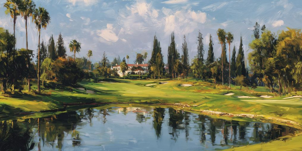 Still Water in Front of the Green