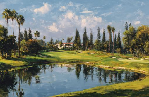 Still Water in Front of the Green