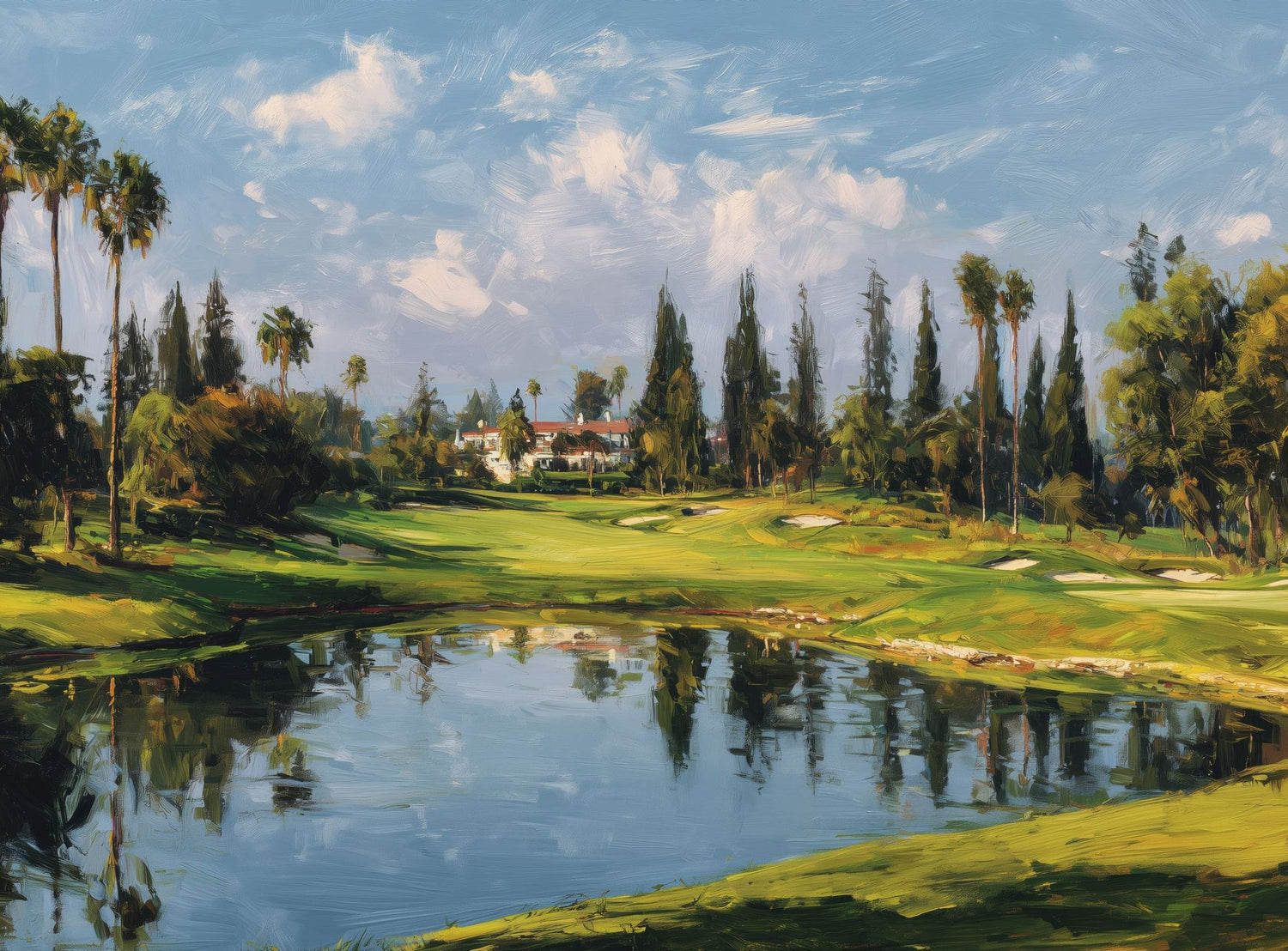 Still Water in Front of the Green