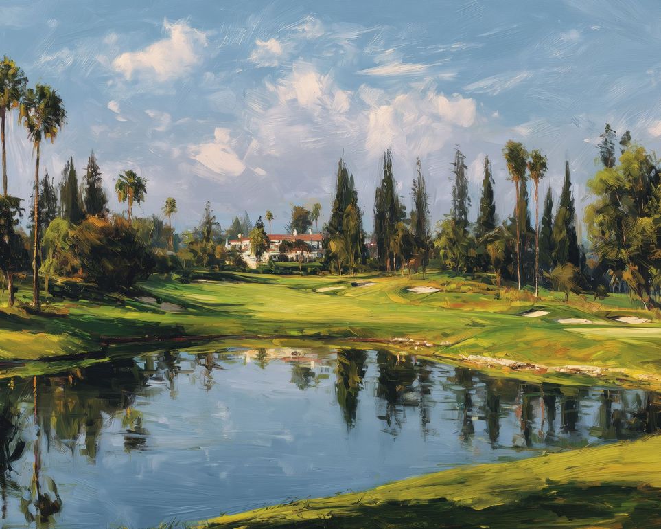 Still Water in Front of the Green