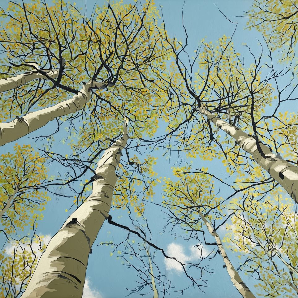 Yellow Leaves Against the Sky