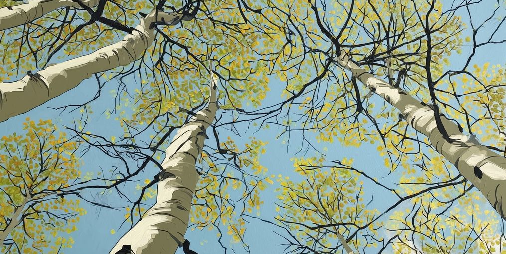 Yellow Leaves Against the Sky