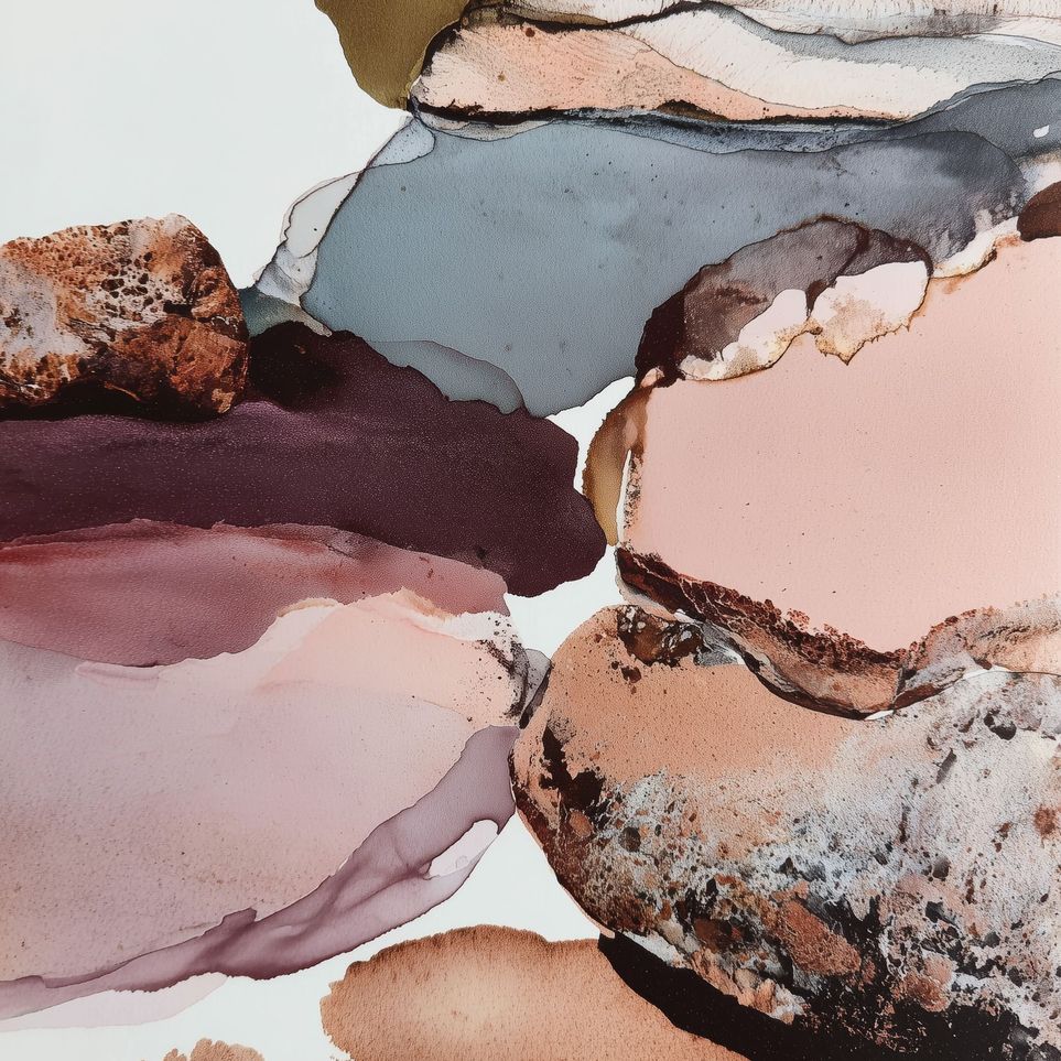 Pink and Stone Forms