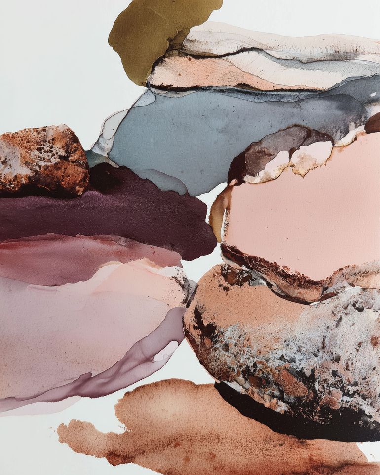 Pink and Stone Forms