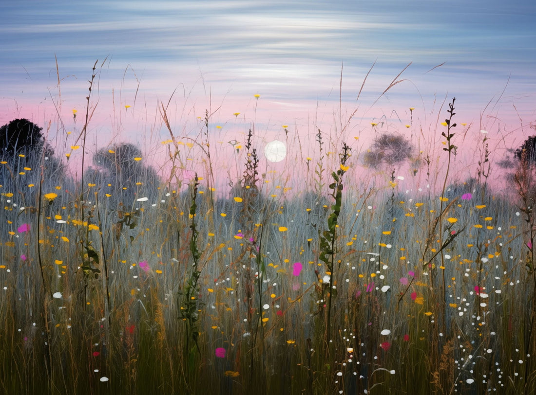 Wildflower Meadow at Moonrise