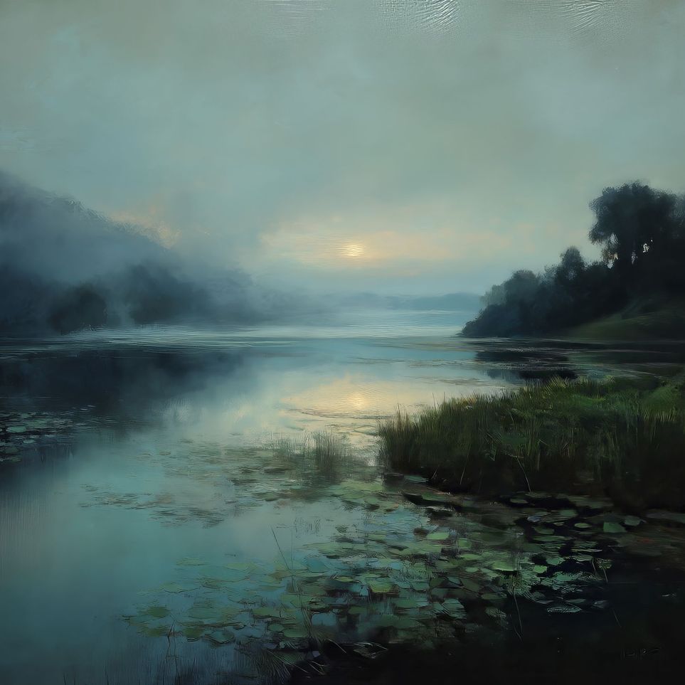 River Delta at Night