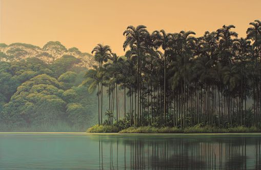 Tall Palms at Water