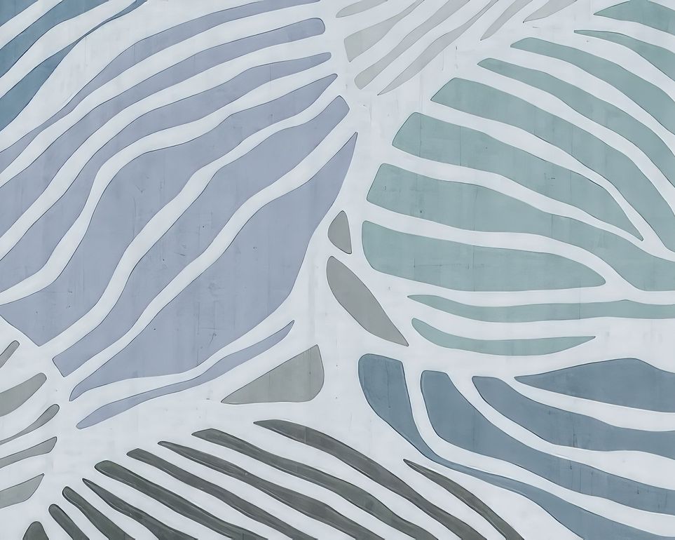 Graphic Leafs, Blue