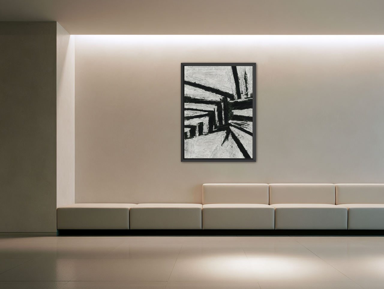 Crossroads within the grain room view