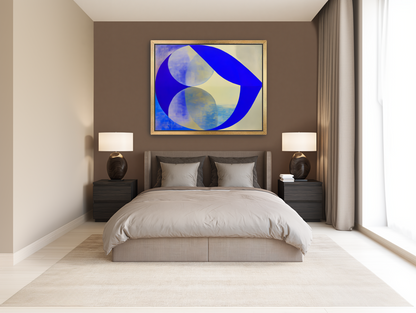 Cobalt loop on beige room view