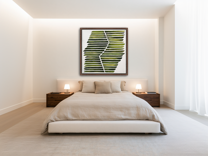 Leaf ribs around a white vein room view