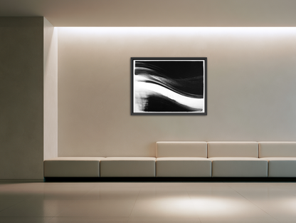 Pressure across a white band room view