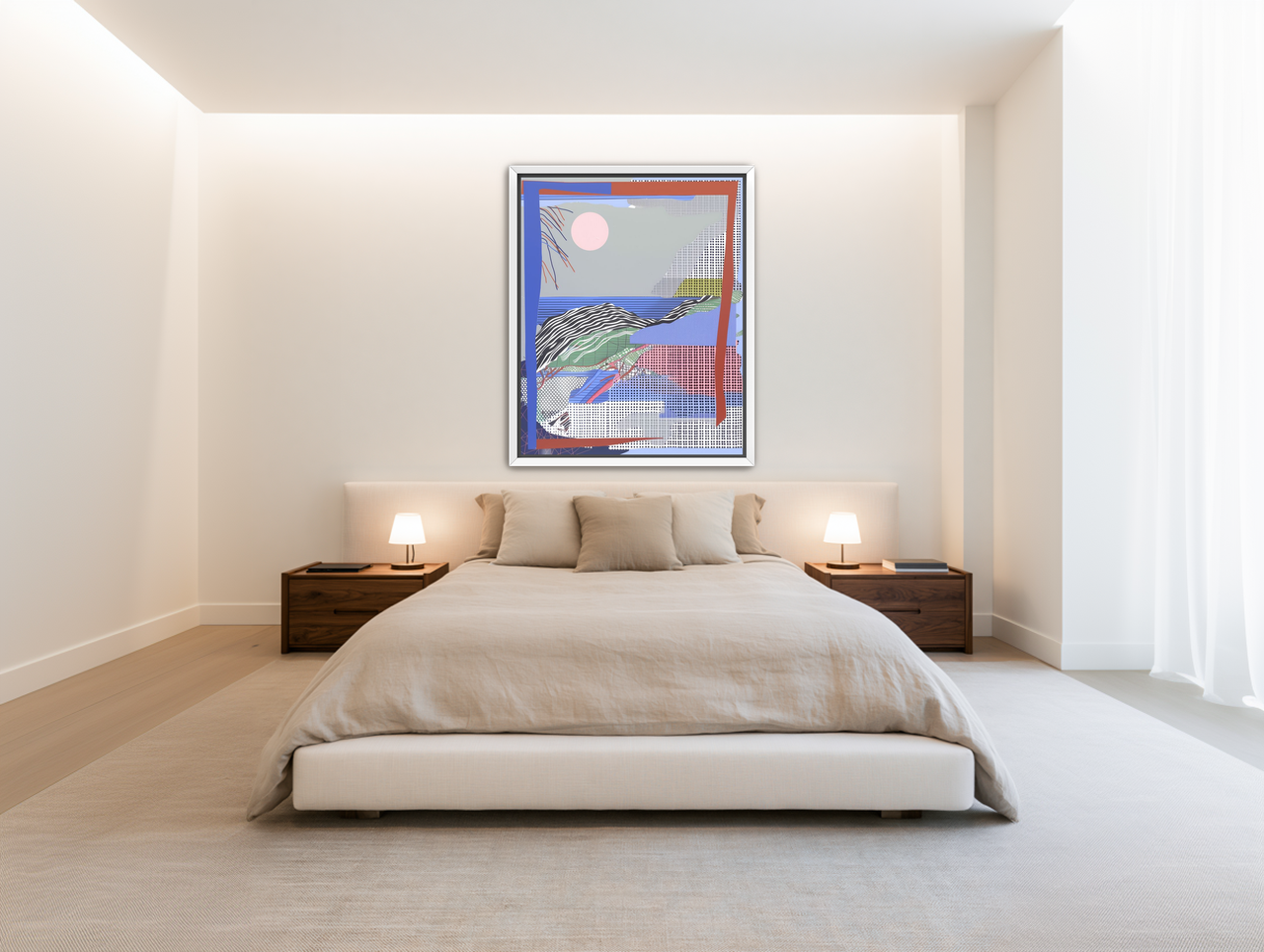 Non-Representational pressure in a frame room view