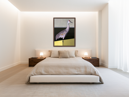 Crane at the hard horizon room view