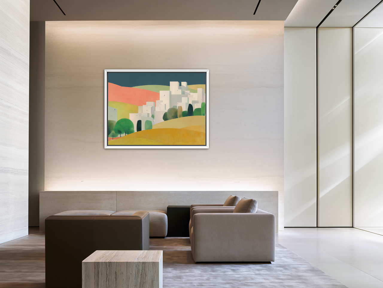 White towers in coral hills room view