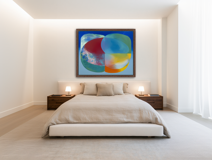 Overlapping color fields room view