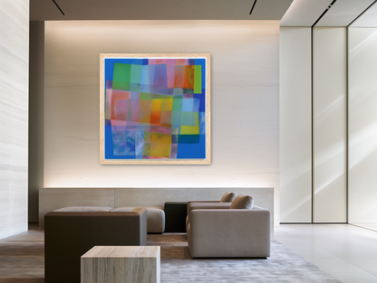Soft blocks within blue edge room view