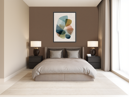 Soft layers within off white room view