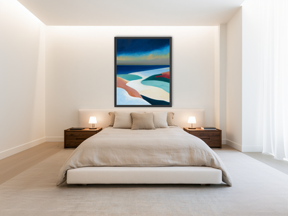 Sandbars under a heavy blue sky room view