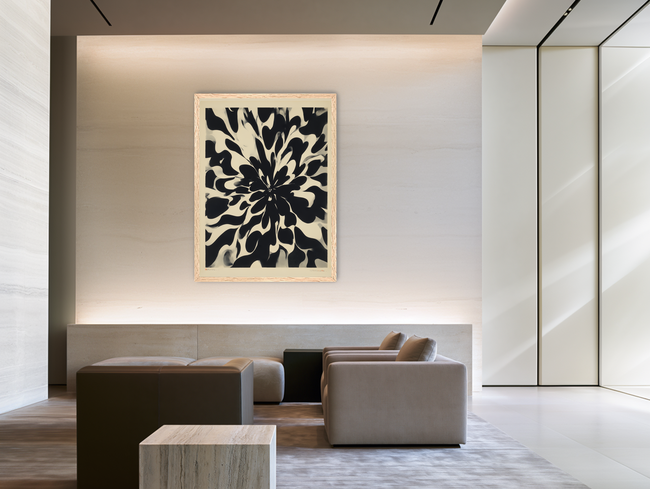 Nonforms around a dark center room view