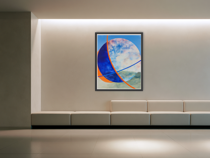 Orange cut through the circle room view