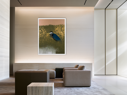 Heron among the reeds room view