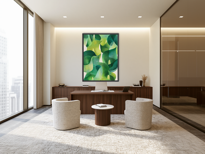 Nonstop green turning room view