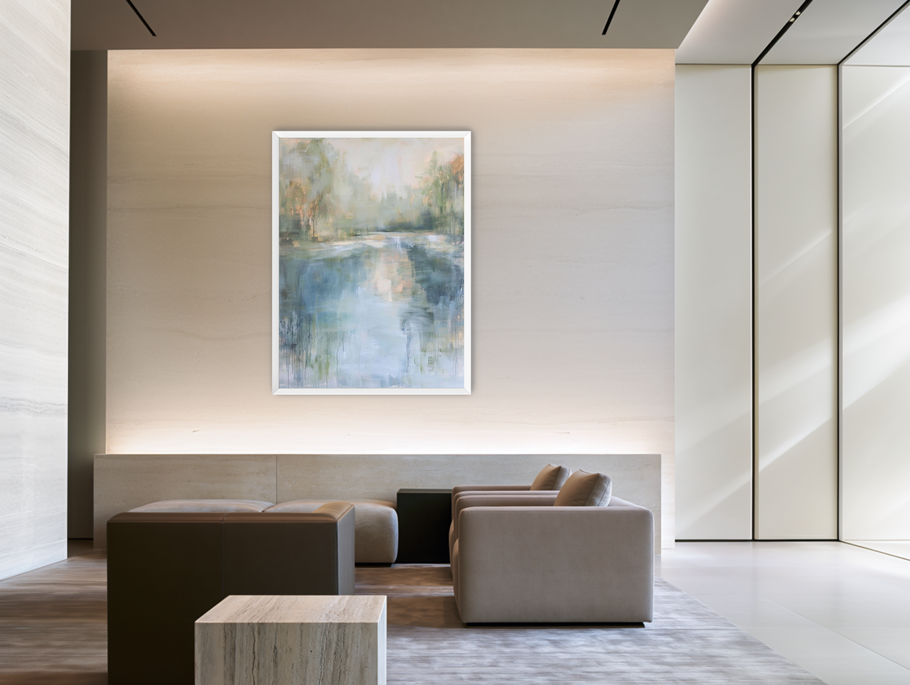 Mist over the river bend room view